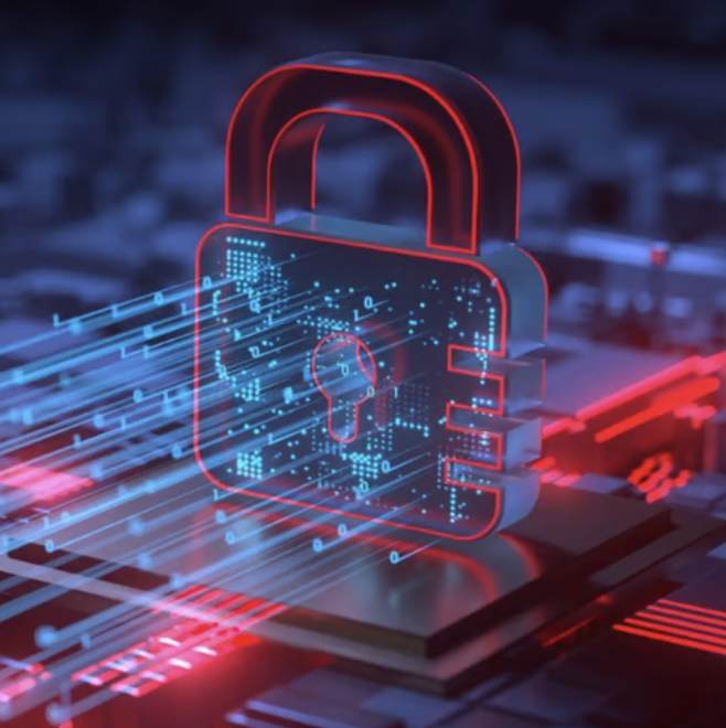 A secure shield or digital lock