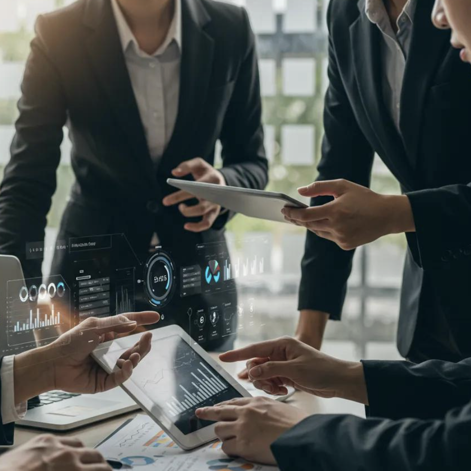 A graph showing business growth